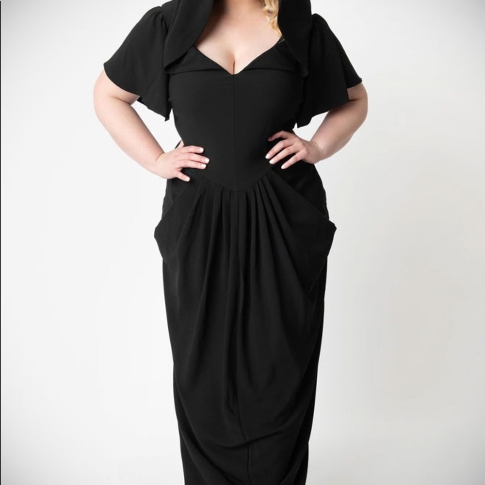 NWOT UV x Micheline Pitt Zhora Hooded 1940s Dress